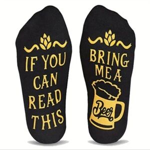 No-Slip Bring Me a Beer Socks